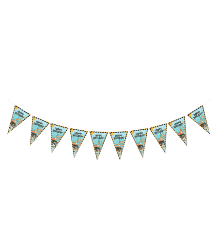 Tractor flag banner - 5m