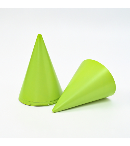 Plain paper hat - green, 6 units