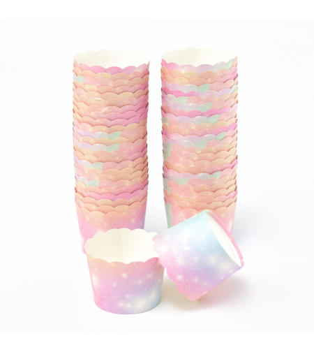 Tie Dye Muffin Cups 50pcs