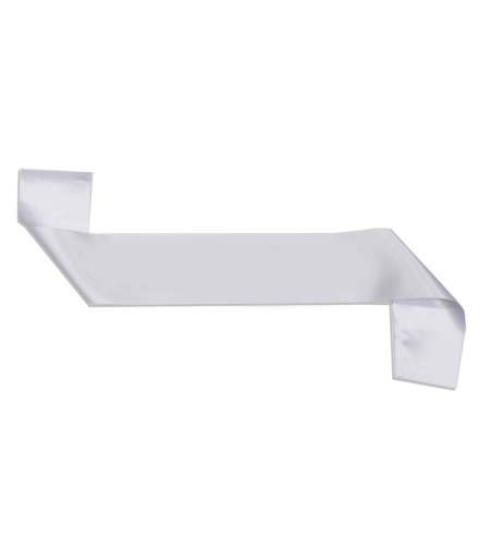 Plain sash - white satin