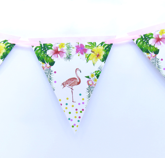 Flamingo flag banner