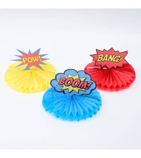 Comics Hero Centerpiece 3pcs