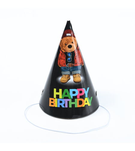 Paper hat - Teddy bear, 6 units