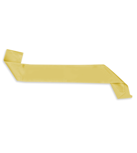 Plain sash - gold satin