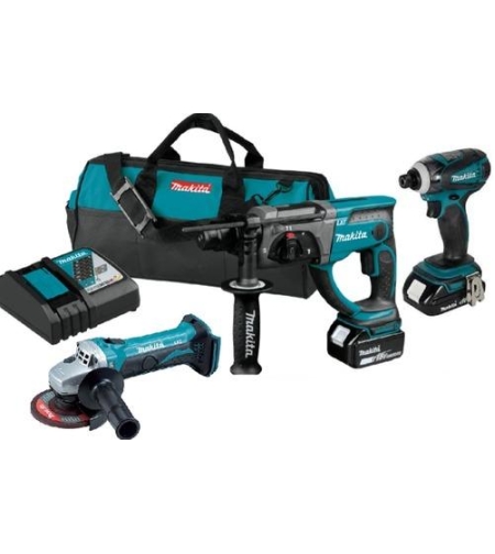 סט מקצועי 18V מבית Makita