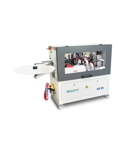 HOLLY -HY35 מכונת קנטים עם עיצוב מבנה קומפקטי ותפיסת מכונה מחושבת, תכנון מפורט להפליא ותיאום מושלם של הרכיבים הבודדים כדי להבטיח גימור מושלם.