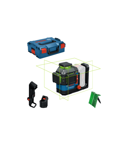 פלס לייזר 3 מעגלים ירוק בוש GLL 18V-120-33 CG BOSCH