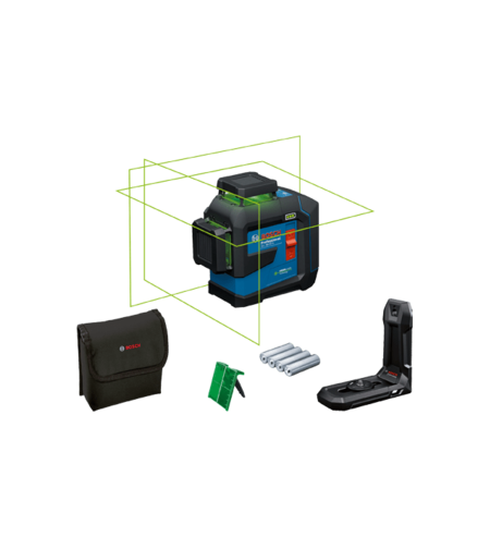 פלס לייזר צלב ירוק בוש GLL 80-33G BOSCH