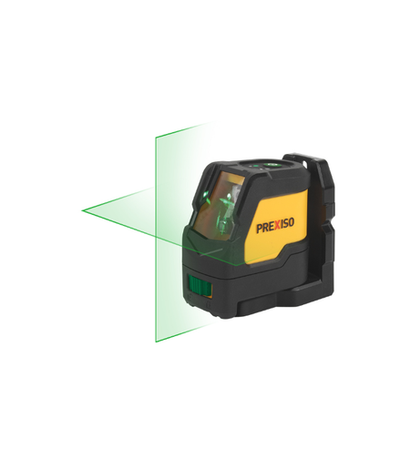 סט פלס לייזר שני קווים ירוקים 30 מטר במזוודה PREXISO PLC-15DG פרקסיסו