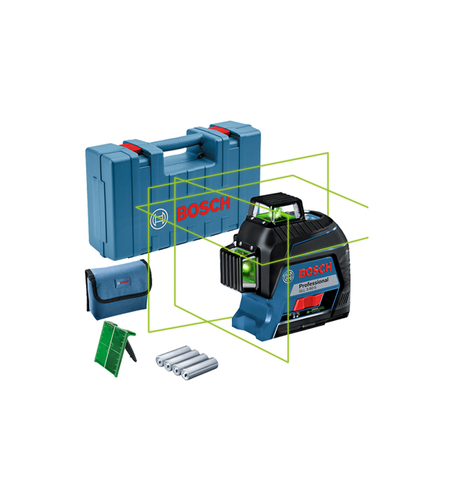 פלס לייזר צלב ירוק בוש BOSCH GLL 3-80G