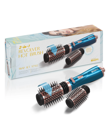 2-in-1 Revolving Hot Brush- מברת פן חשמלית מסתובבת