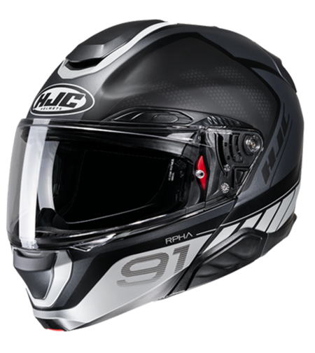 קסדה נפתחת HJC RPHA91 RAFINO שחור/אפור מט