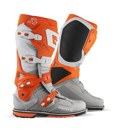 מגפי מוטוקרוס GAERNEN SG22 אפור/לבן/כתום