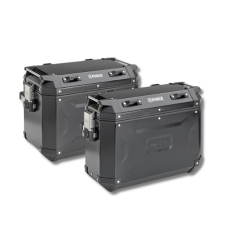 זוג ארגזי אלומיניום 48-37 ליטרים שחור KAPPA MONOKEY® K´FORCE