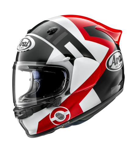 קסדה מלאה אדום/שחור/לבן - Arai Quantic