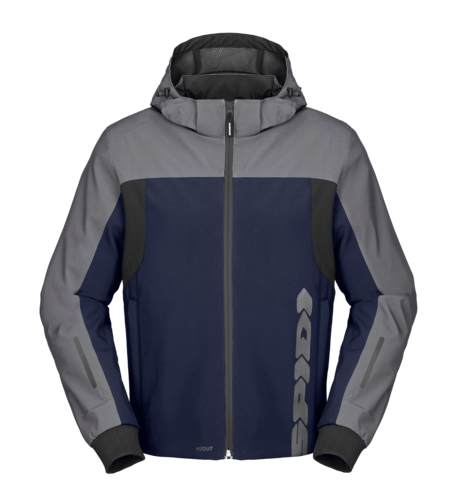 מעיל קפוצ׳ון SPIDI Hoodie H2Out II אפור/כחול