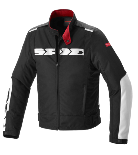 מעיל רב-עונתי Spidi Solar H2OUT שחור/לבן