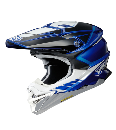 קסדת שטח SHOEI VFX-WR 06 JAMMER TC-2 שחור/כחול/לבן