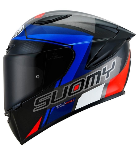 קסדת ספורט SUOMY TX-PRO קרבון/שחור/כחול/אדום מט