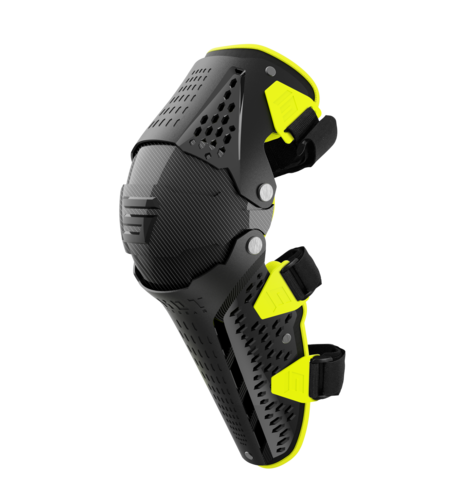 מגיני ברכיים SHOT Airflow בצבע שחור/צהוב זוהר