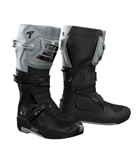 מגפי מוטוקרוס SHOT RACE 6 שחור/אפור/כרום