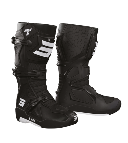 מגפי מוטוקרוס SHOT RACE 6 שחור/לבן