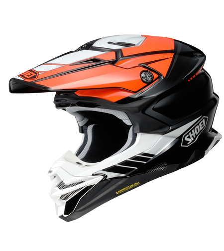 קסדת שטח SHOEI VFX-WR 06 JAMMER TC-8 שחור/כתום/לבן