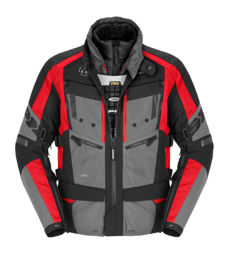 מעיל רב-עונתי SPIDI 4 SEASON EVO אפור/אדום