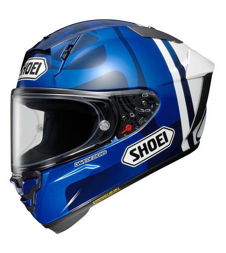 קסדת SHOEI X-SPR PRO A.MARQUEZ73 V2 TC-2 כחול/לבן