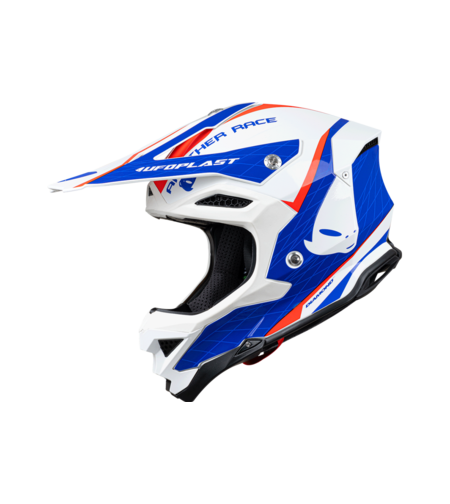 קסדת שטח UFO Diamond לבן/כחול/אדום מידות