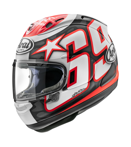 קסדת אראי Arai RX-7V אפור/אדום/לבן מט