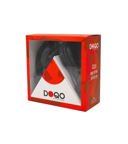 אוזניות קשת עם מיקרופון DOQO Q20 - (צבע: שחור, לבן, כחול, ורוד)
