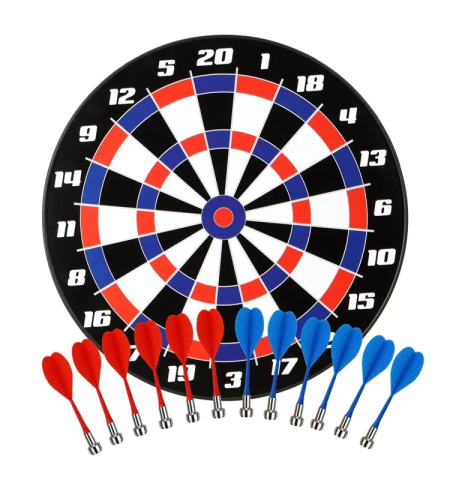 לוח קליעה למטרה מגנטי 40 ס”מ עם 6 חיצים
