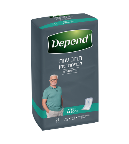 פדים לבריחת שתן, לגבר, הגנה מוגברת, חברת 