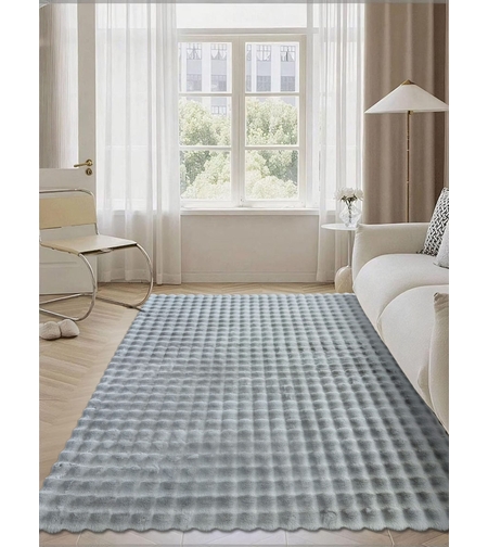 שטיח פרווה לסלון בועות 220*160