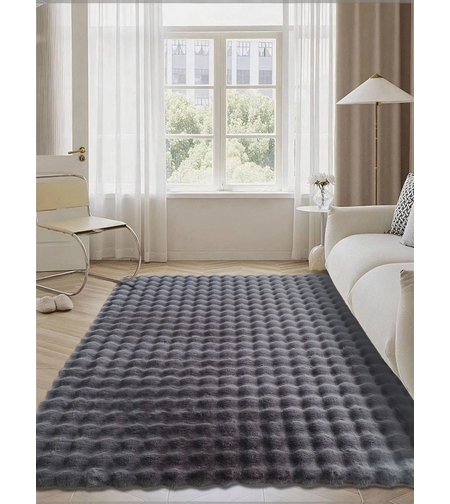 שטיח פרווה לסלון בועות 290*200