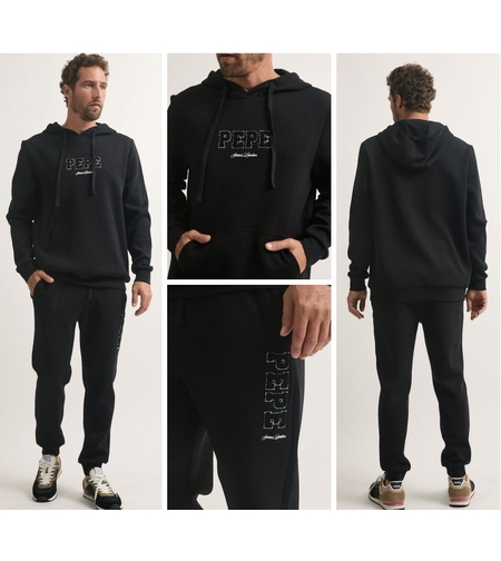 חליפת טרנינג שני חלקים לוגו גברים pepe jeans