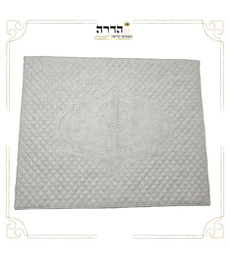 כיסוי חלה דמוי עור אפור בטון
