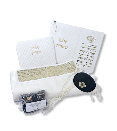 מארז תפילין דגם יברכך כתר זהב