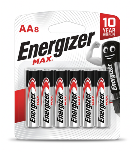 ENERGIZER AA | סוללות | 8 יחידות