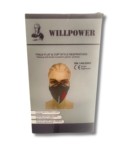 WILLPOWER | מסכות עבודה נגד כימיקלים וחומרים מסוכנים | 1 , 10 , 20 יח'