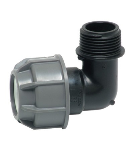 מחבר זווית 16 , 20 , 25 , 32 | הברגה חיצונית 1/2 , 3/4 , 1 | PLASSON