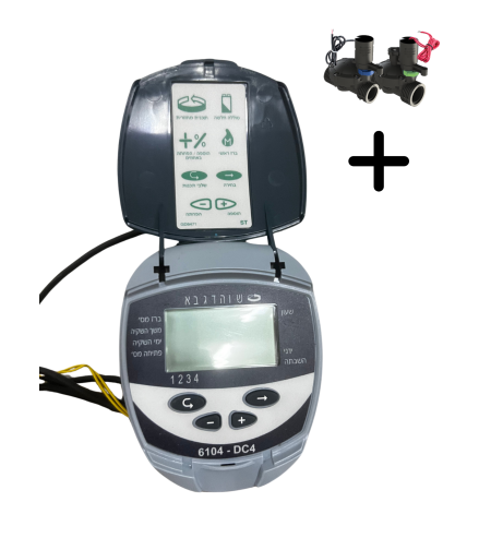 GALCON | מחשב השקיה סדרה 6104 DC-4 | כולל 3 ברזים