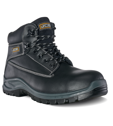 JCB HOLTON BLACK S3 | עור פרה חלק דוחה מים