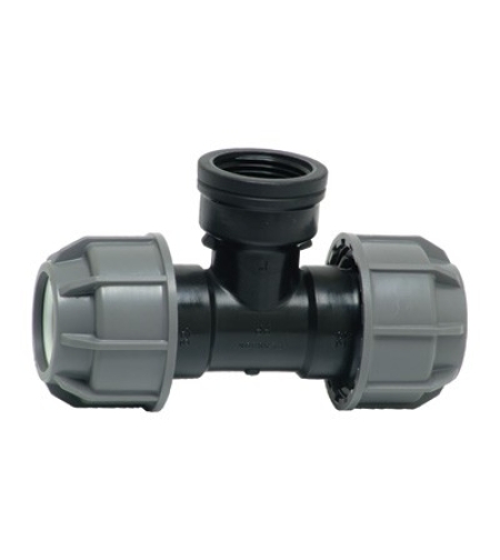 מחבר T הסתעפות | 16 , 20 , 25 , 32 | הברגה פנימית 1/2 , 3/4 , 1 | PLASSON