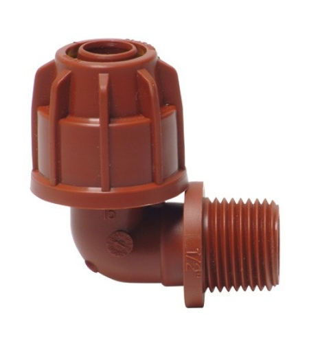 PLASSON | מחבר זווית הברגה חיצונית 16X3/4