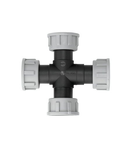 תבליט | מחבר רקורד צלב 4 יציאות פנים | 1 צול