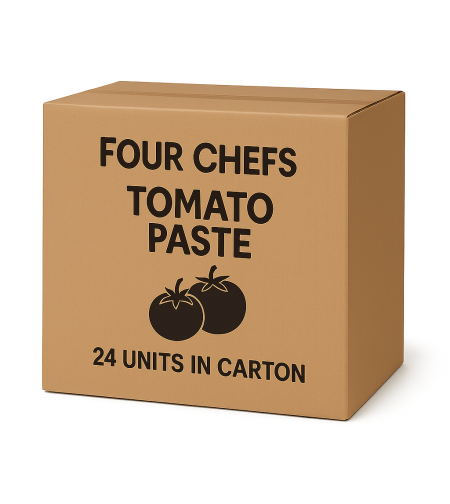 רסק עגבניות FOUR CHEFS מרוכז מאוד - 400 גרם × 24 (מארז)