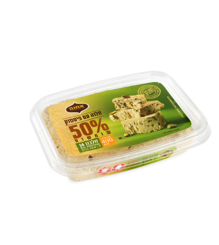 חלווה אחוה 400 גרם פיסטוק פלסטיק