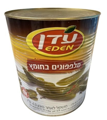 מלפפון 9ליטר 81/95 בחומץ עדן